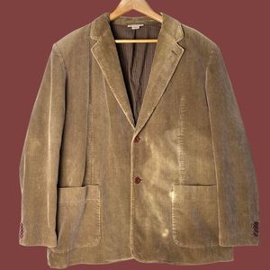 DKNY JEANS CORDUROY BUTTON DOWN BLAZER JACKET WITH SHOULDER PADS✨  [103]